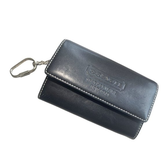 Coach Handbags - COACH LEATHERWARE BLACK WALLET/CHANGE PURSE